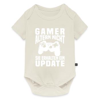 Gamer Altern Nicht Sie Erhalten Ein Update Zocker - Baby Premium Kurzarmbody - Naturweiß - Vorne