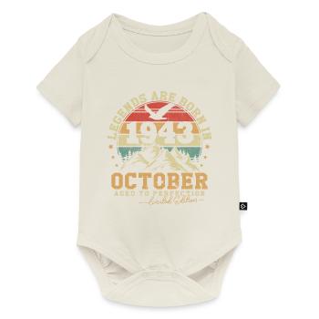 October 1943 vintage retro anniversary 1943 - Baby Premium short-sleeve bodysuit - off white - Front