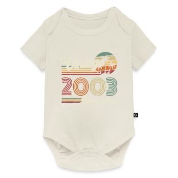 Vintage Rétro Cadeau Anniversaire pour Né en 2003 - Body à manches courtes Premium Bébé - blanc cassé - Devant