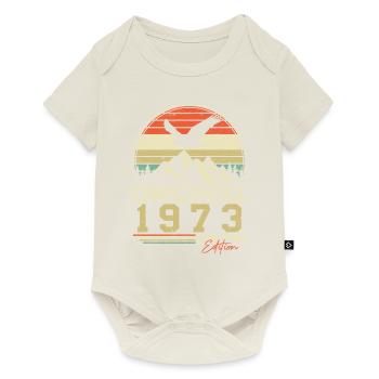 Original 1973 Vintage Retro Geburtstag - Baby Premium Kurzarmbody - Naturweiß - Vorne