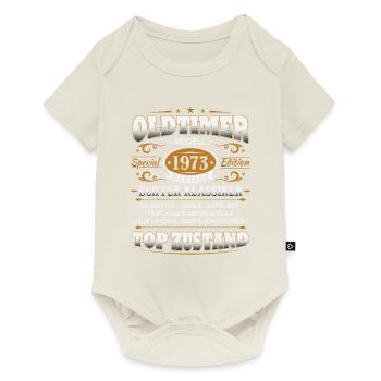 Oldtimer Baujahr 1973 Jahrgang Geburtstag Geschenk - Baby Premium Kurzarmbody - Naturweiß - Vorne