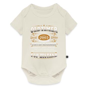 Oldtimer Baujahr 2003 Jahrgang Geburtstag Geschenk - Baby Premium Kurzarmbody - Naturweiß - Vorne