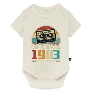 Original 1983 40e Anniversaire Cadeau Vintage - Body à manches courtes Premium Bébé - blanc cassé - Devant