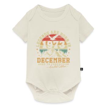 December 1973 vintage retro birthday 1973 - Baby Premium short-sleeve bodysuit - off white - Front