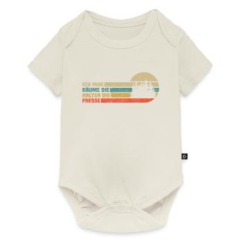 Ich Mag Bäume Die Halten Die Fresse - Baby Premium Kurzarmbody - Naturweiß - Vorne