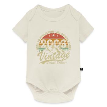 Vintage 2006 Birthday Gift Born In 2006 - Baby Premium short-sleeve bodysuit - off white - Front