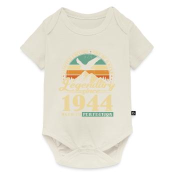 Legendary Since 1944 Vintage Birthday Gift - Baby Premium short-sleeve bodysuit - off white - Front