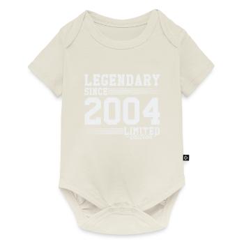 Légendaire depuis 2004 Vintage cadeau d’anniversaire - Body à manches courtes Premium Bébé - blanc cassé - Devant