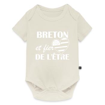 Breton et fier de l être - Body à manches courtes Premium Bébé - blanc cassé - Devant