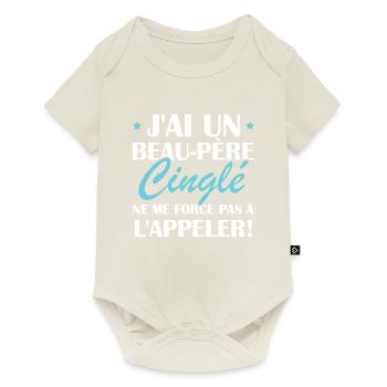 Beau-père cinglé - Body à manches courtes Premium Bébé - blanc cassé - Devant
