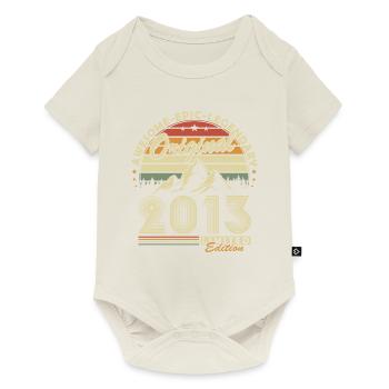 2013 Vintage Cadeau D’anniversaire 10 Ans Rétro - Body à manches courtes Premium Bébé - blanc cassé - Devant