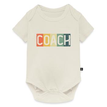 Vintage-Coach-Geschenk für den besten Coach - Baby Premium Kurzarmbody - Naturweiß - Vorne