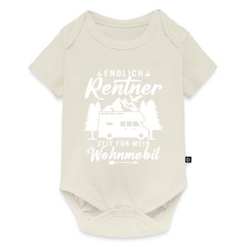 Endlich rentner zeit für mein wohnmobil - Baby Premium Kurzarmbody - Naturweiß - Vorne