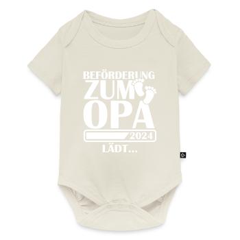 Beförderung zum Opa 2024 - Baby Premium Kurzarmbody - Naturweiß - Vorne