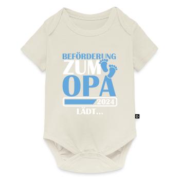 Beförderung zum Opa 2024 - Baby Premium Kurzarmbody - Naturweiß - Vorne