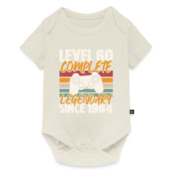 Level 60 Complete 1964 Birthday Gift - Baby Premium short-sleeve bodysuit - off white - Front