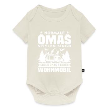 Normale Omas Spielen Bingo Coole Omas Fahren - Baby Premium Kurzarmbody - Naturweiß - Vorne