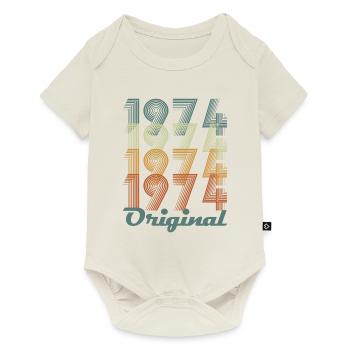 Original 1974 Vintage Cadeau Anniversaire - Body à manches courtes Premium Bébé - blanc cassé - Devant