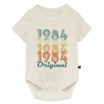 Original 1984 Vintage Cadeau Anniversaire - Body à manches courtes Premium Bébé - blanc cassé - Devant