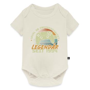 Level 30 freigeschaltet 1994, Geburtstagsgeschenk - Baby Premium Kurzarmbody - Naturweiß - Vorne