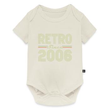 Rétro Depuis 2006 Vintage Cadeau d Anniversaire - Body à manches courtes Premium Bébé - blanc cassé - Devant