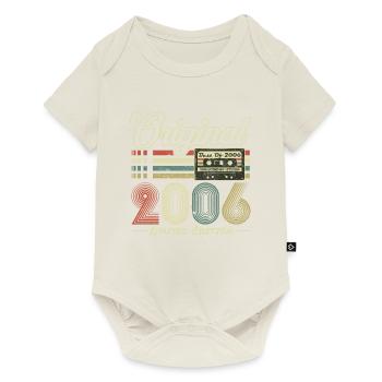 Original 2006 Vintage Jahrgang Retro Geburtstag - Baby Premium Kurzarmbody - Naturweiß - Vorne
