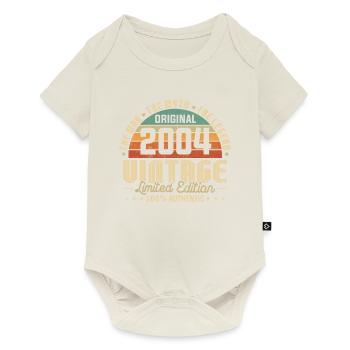 Vintage 2004 Jahrgang Geburtstagsgeschenk Retro - Baby Premium Kurzarmbody - Naturweiß - Vorne