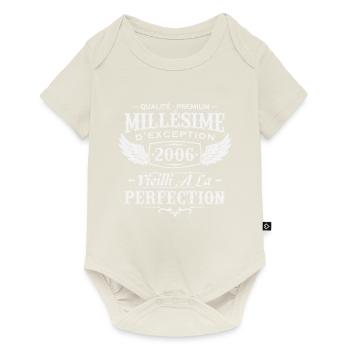 Millésime 2006 - Body à manches courtes Premium Bébé - blanc cassé - Devant
