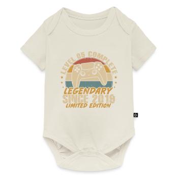 Level 5 Complete Legendary since 2019 - Baby Premium short-sleeve bodysuit - off white - Front