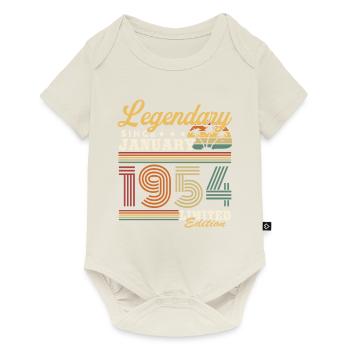 Légendaire depuis Janvier 1954 Vintage Cadeau - Body à manches courtes Premium Bébé - blanc cassé - Devant