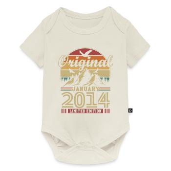 Original January 2014 Vintage Birthday 2014 - Baby Premium short-sleeve bodysuit - off white - Front
