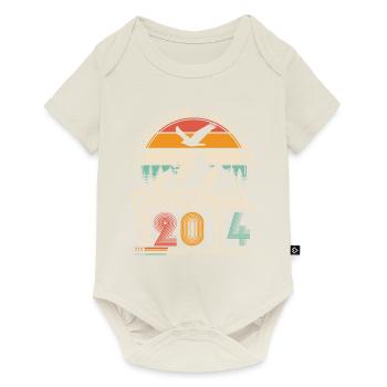 Original 2014 Vintage Retro Jubiläum - Baby Premium Kurzarmbody - Naturweiß - Vorne