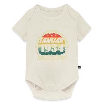 January 1934 Vintage Gift Birthday 90 Years - Baby Premium short-sleeve bodysuit - off white - Front
