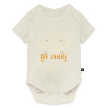 Légendaire depuis 1944 Millésime 80 ans Anniversaire - Body à manches courtes Premium Bébé - blanc cassé - Devant