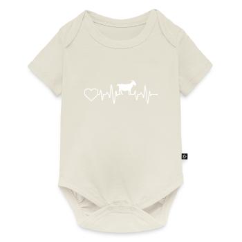Battement de cœur de la chèvre - Body à manches courtes Premium Bébé - blanc cassé - Devant