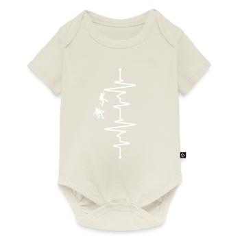 Battement de cœur du grimpeur - Body à manches courtes Premium Bébé - blanc cassé - Devant