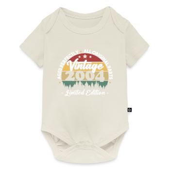 Vintage Cadeau Anniversaire Pour Né En 2004 - Body à manches courtes Premium Bébé - blanc cassé - Devant