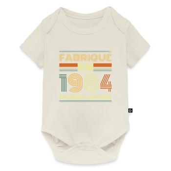 Fabriqué En 1984 Édition Limitée - Body à manches courtes Premium Bébé - blanc cassé - Devant