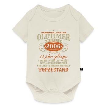 18. Geburtstag Oldtimer 2006 - Baby Premium Kurzarmbody - Naturweiß - Vorne