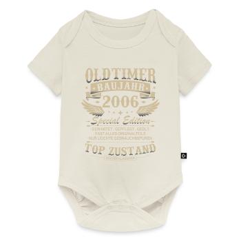 Oldtimer Baujahr 2006 Jahrgang Geburtstag Geschenk - Baby Premium Kurzarmbody - Naturweiß - Vorne