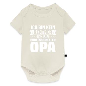 Ich Bin Kein Rentner Ich Bin Professioneller Opa - Baby Premium Kurzarmbody - Naturweiß - Vorne