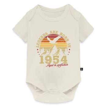 Vintage 1954 Vintage cadeau anniversaire rétro - Body à manches courtes Premium Bébé - blanc cassé - Devant