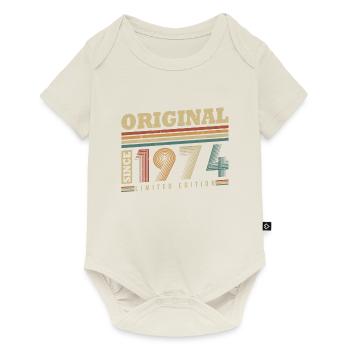 Original depuis 1974 Vintage cadeau d’anniversaire - Body à manches courtes Premium Bébé - blanc cassé - Devant