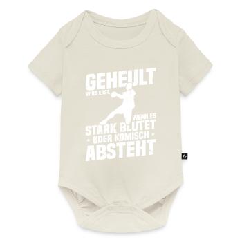 Handball nix for wimps Gift for handballer - Baby Premium short-sleeve bodysuit - off white - Front