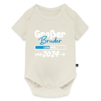 Großer Bruder Loading 2024 - Baby Premium Kurzarmbody - Naturweiß - Vorne