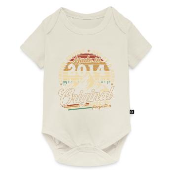 Original 2014 Vintage Retro Geburtstagsgeschenk - Baby Premium Kurzarmbody - Naturweiß - Vorne