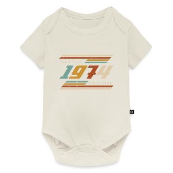 Classique 1974 Original Vintage anniversaire 1974 - Body à manches courtes Premium Bébé - blanc cassé - Devant