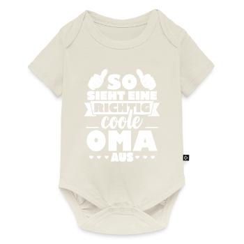 Voici à quoi ressemble une grand-mère vraiment cool - Body à manches courtes Premium Bébé - blanc cassé - Devant
