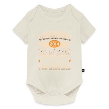 Oldtimer Baujahr Jahrgang 2014 Geburtstag Geschenk - Baby Premium Kurzarmbody - Naturweiß - Vorne