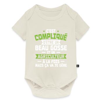 Bogosse and Farmer - Baby Premium short-sleeve bodysuit - off white - Front